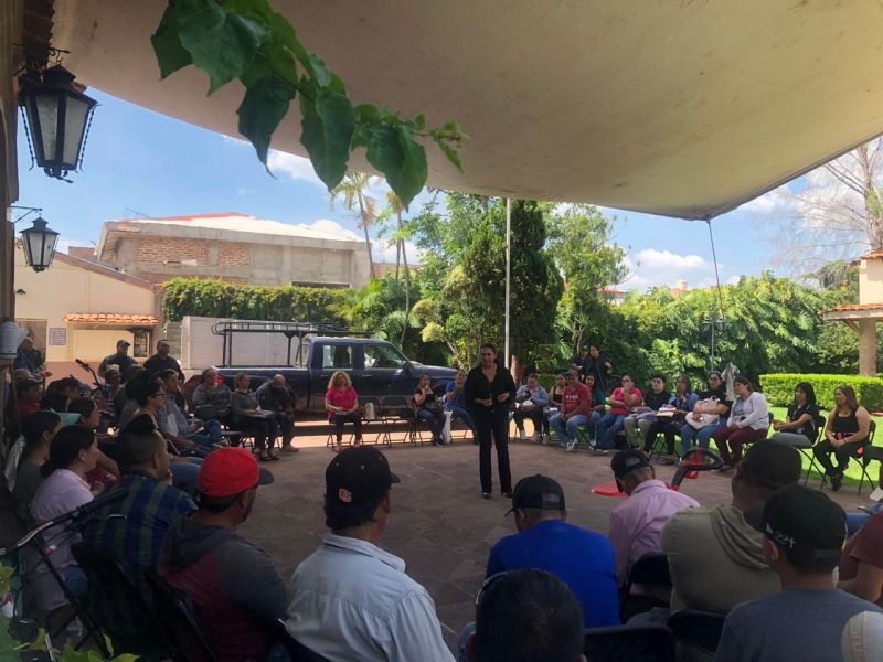Reunión de trabajo con el personal del H. Ayuntamiento del Municipio de Penjamillo Michoacán.